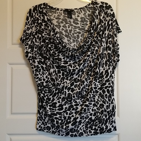 H&M animal print top size L - Picture 1 of 2